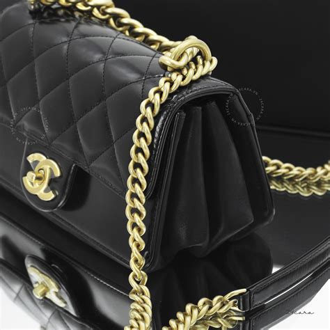 chanel flap bag with gold bar|chanel full flap bag.